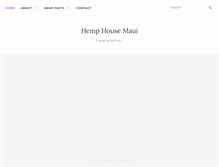 Tablet Screenshot of hemphousemaui.com